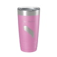 thumbnail image 1 of Lake Martin Map Tumbler Travel Mug Insulated Laser Engraved Coffee Cup Louisiana 20 oz Light Purple, 1 of 1