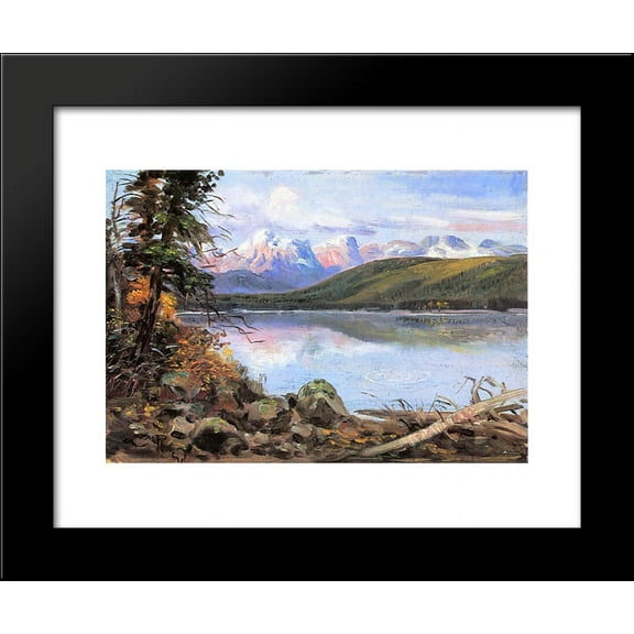 Lake McDonald 20x24 Framed Art Print by Charles M. Russell