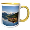 thumbnail image 1 of 3drose, Lake Mcdonald, Glacier National Park, Montana - Us27 Dfr0016 - David R. Frazier, 15oz Two-tone Yellow Mug, 1 of 6