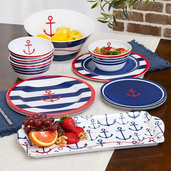 Lake Melamine Dinnerware - Set of 4 Salad Bowls