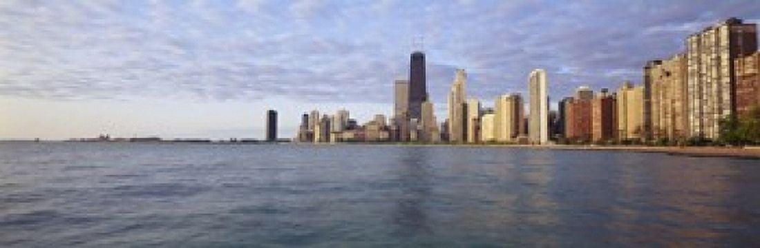 Lake Michigan Chicago IL Canvas Art - Panoramic Images (18 x 6)
