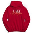 thumbnail image 1 of Lake Michigan Humor Graphic Red Men's Crewneck Sweatshirt Hoodie, 1 of 1