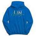 thumbnail image 1 of Lake Michigan Humor Graphic Royal Men's Crewneck Sweatshirt Hoodie, 1 of 1