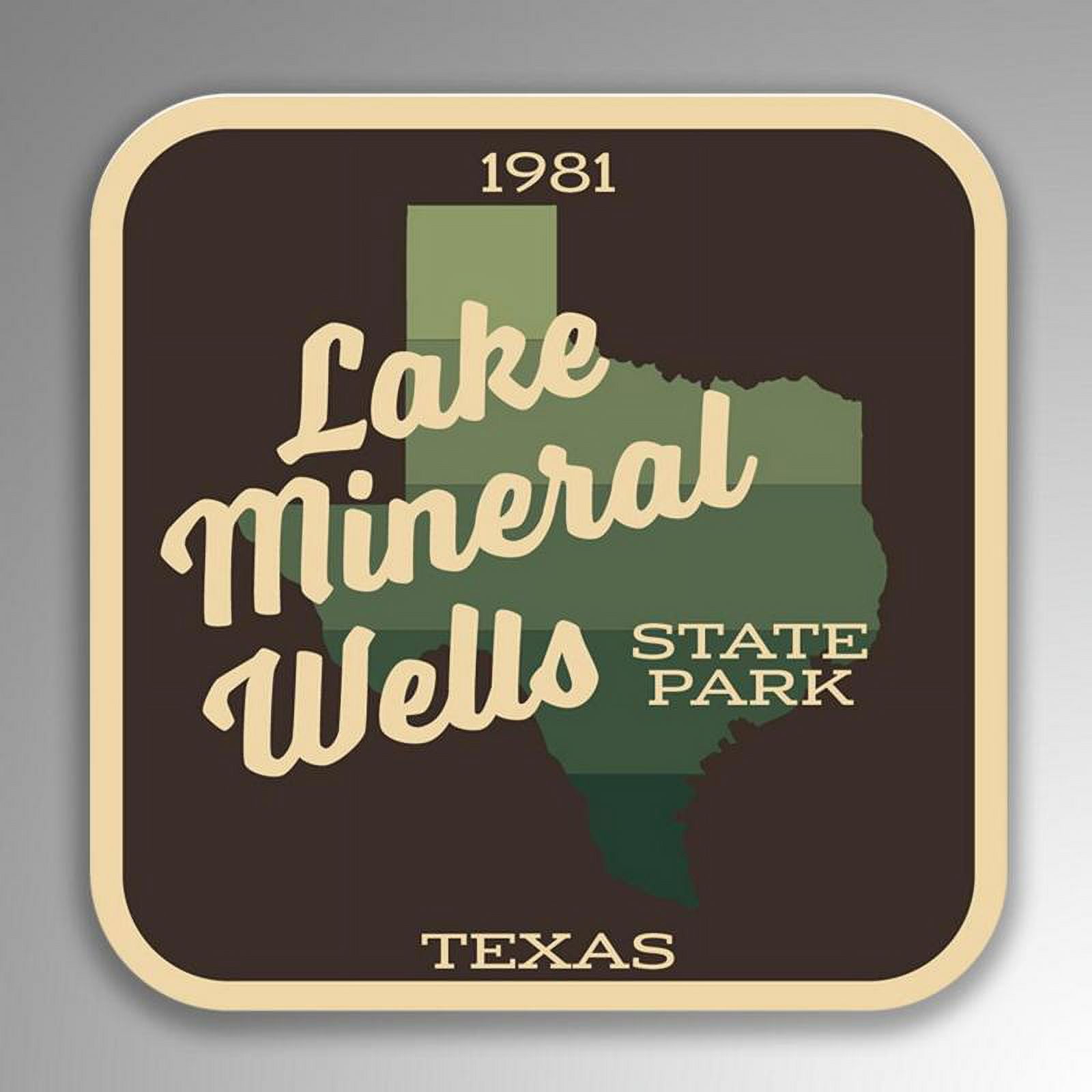 Lake Protection Sticker Lake Mineral Wells State Park Decal Sticker | 4-Inches By 4-Inches ...