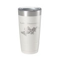 thumbnail image 1 of Lake Minnetonka Map Tumbler Travel Mug Insulated Laser Engraved Coffee Cup Minnesota 20 oz White, 1 of 1