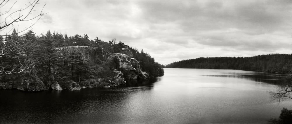 Lake Minnewaska in Minnewaska State Park Catskill Mountains New York State USA Canvas Art - Panoramic Images (36 x 12)