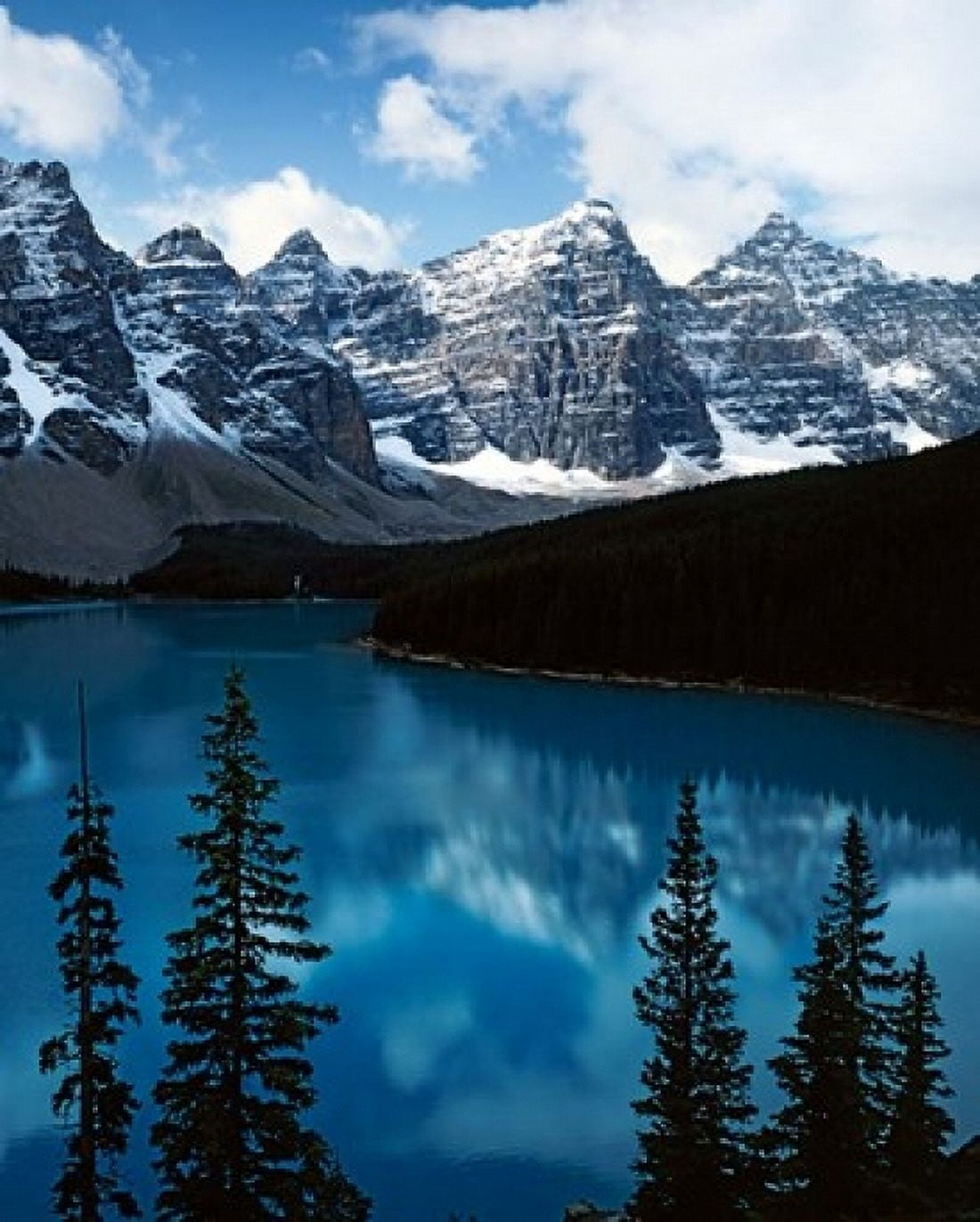 Lake Moraine Banff National Park Alberta Canada Canvas Art - Charles Gurche DanitaDelimont (12 x 15)