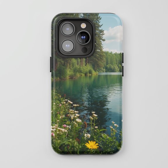Lake Nature Scene For All iPhone Series Tough Phone Case