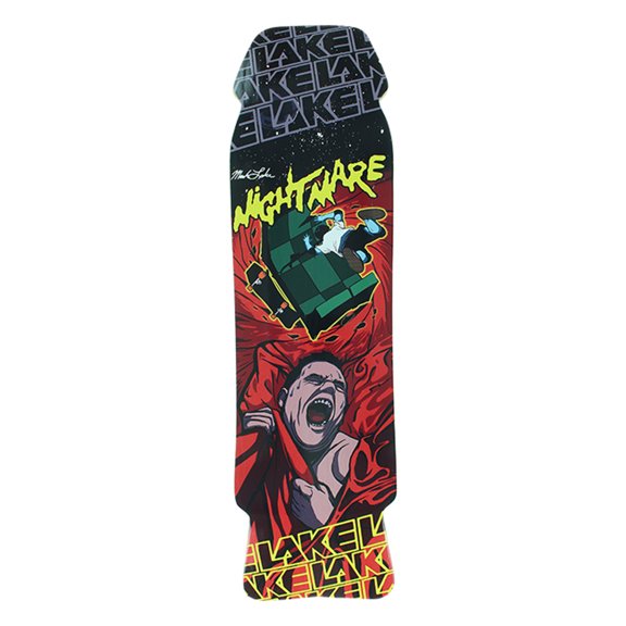Lake Nightmare Skateboard Deck - 8.75" X 32.5" Black/Red (Deck Only)