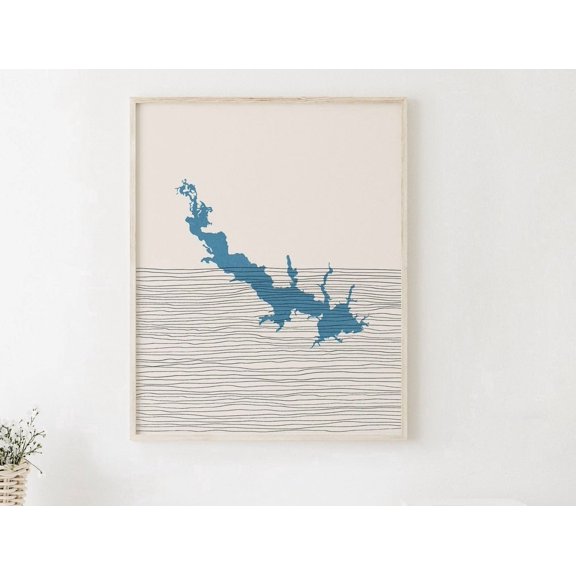Lake O The Pines Art Boho Lake O The Pines Print Lake O The Pines Picture Lakehouse Wall Art Decor Gift Idea