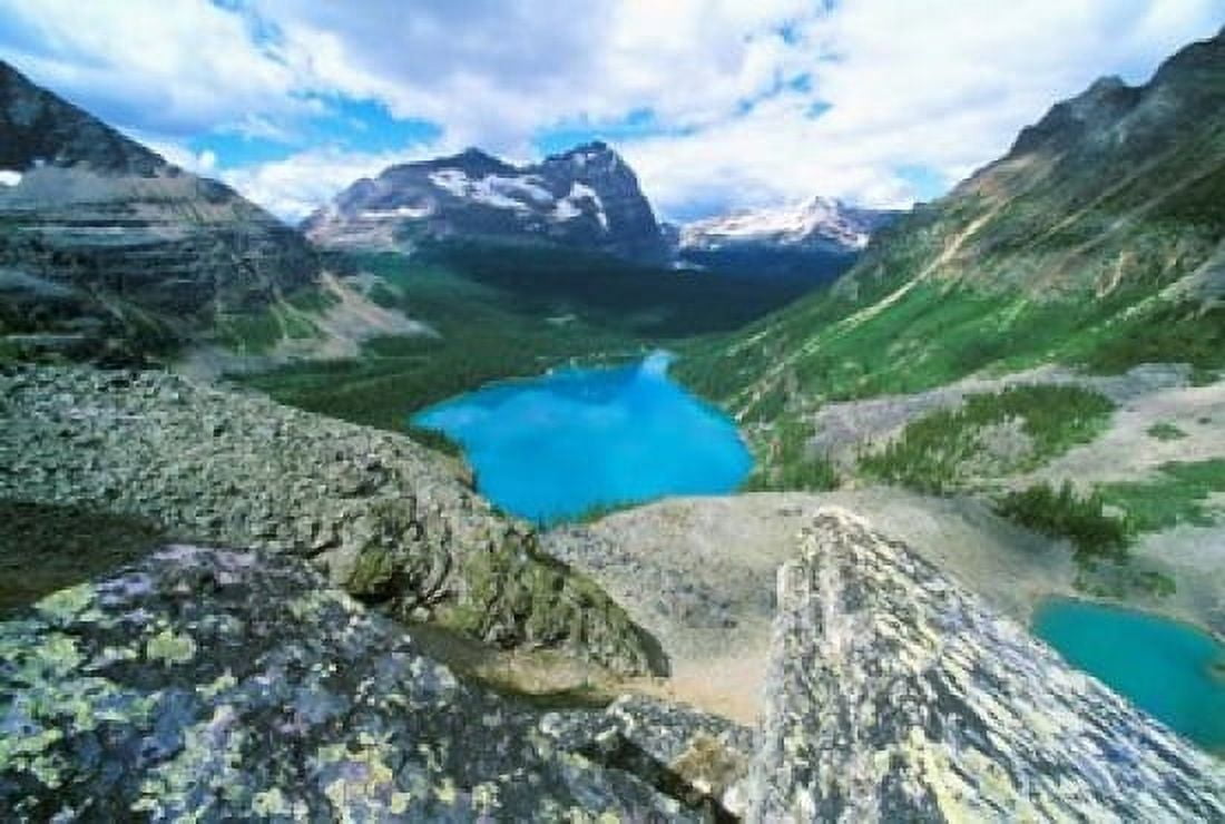 Lake OHara Yoho National Park British Columbia Canada Canvas Art - Rob Tilley DanitaDelimont (27 x 18)