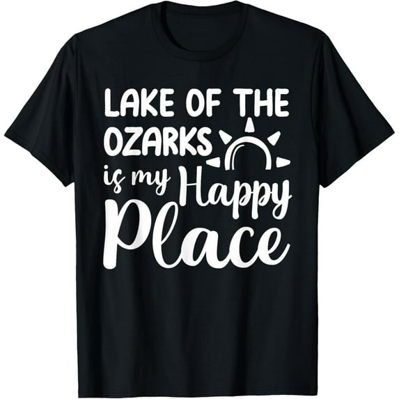 Lake Of The Ozarks Is My Happy Place - Camping Outdoor Lake T-Shirt