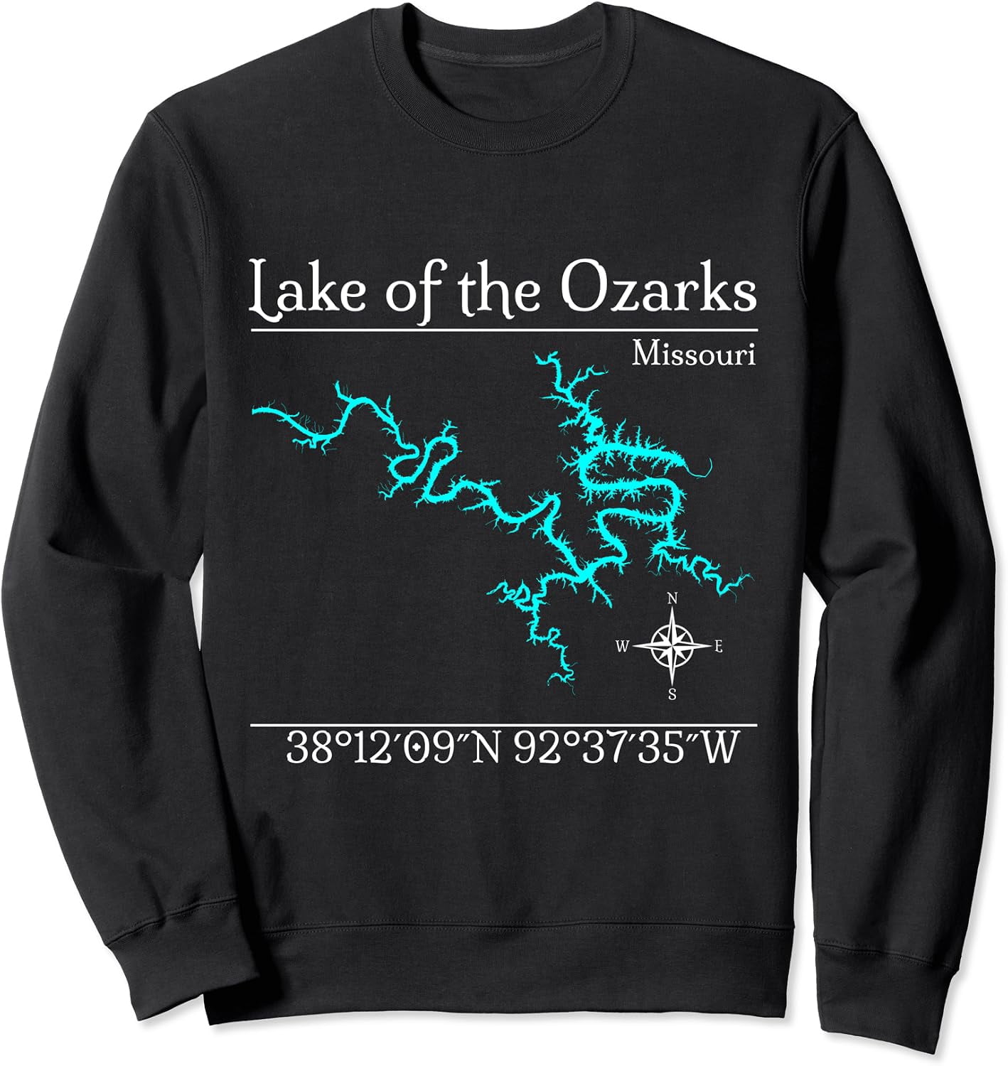 Store Sign Flashcard Lake Of The Ozarks Missouri Graphic Sweatshirt - Walmart.com