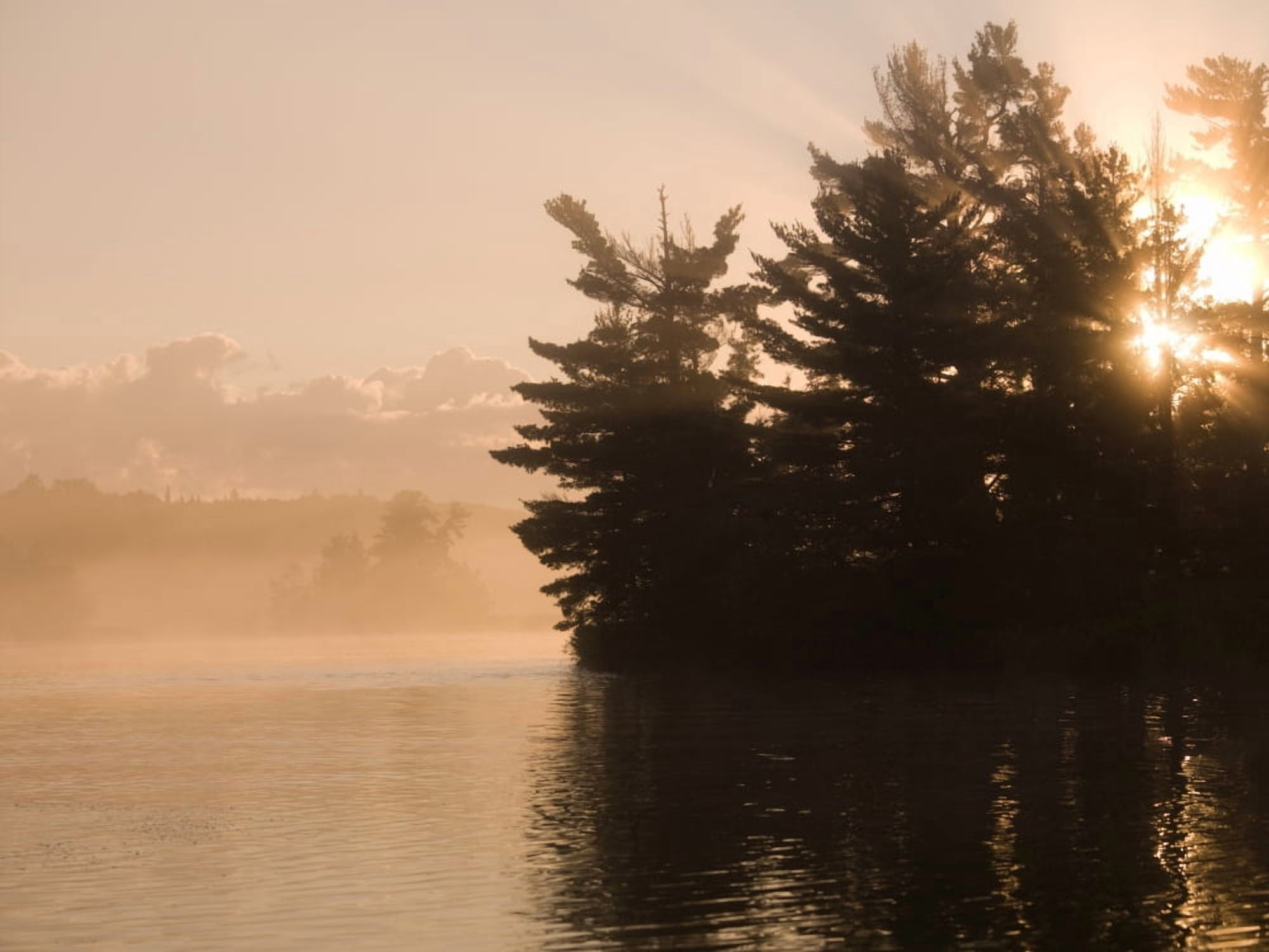Lake Of The Woods Ontario Canada Canvas Art - Keith Levit Design Pics (36 x 26)