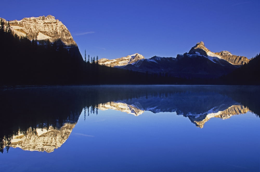 Lake Ohara Yoho National Park British Columbia Canvas Art - John Sylvester Design Pics (34 x 22)