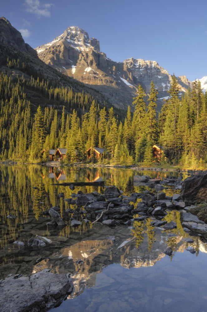 Lake Ohara Yoho National Park British Columbia Canvas Art - Peter Carroll Design Pics (11 x 17)