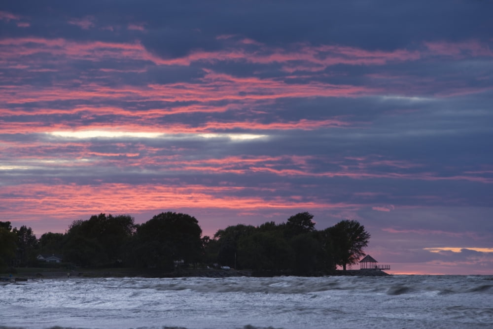 Lake Ontario At Niagara Shores Conservation Area Ontario Canada Canvas Art - Darwin Wiggett Design Pics (34 x 22)