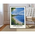 thumbnail image 1 of Lake Ontario Great Lakes Nature Landscape Wall Art Photo Print, Unframed Canvas 12x16in, 1 of 4