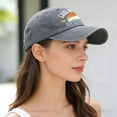 thumbnail image 1 of Lake Ontario Great Lakes Vintage Map Washed Baseball Cap for Men Women,One Size, 1 of 6