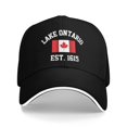 thumbnail image 1 of Lake Ontario Hat Unisex Baseball Cap Adjustable Strap Cotton Dad Hat Casual Great Lakes Inspired Outdoor Headwear For Men Women, 1 of 3