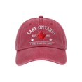 thumbnail image 1 of Lake Ontario Hat Unisex Lake Ontario Graphic Print Baseball Cap for Adults, Adjustable Dad Hat Casual Outdoor Wear, 1 of 4
