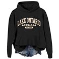 thumbnail image 1 of Lake Ontario Hoodies Sweatshirts for Men Casual Hooded Sweatshirt - Long Sleeve Pullover Soft Daily Wear Top, 1 of 3