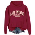 thumbnail image 1 of Lake Ontario Hoodies Sweatshirts for Men Casual Hooded Sweatshirt - Long Sleeve Pullover Soft Daily Wear Top, 1 of 2