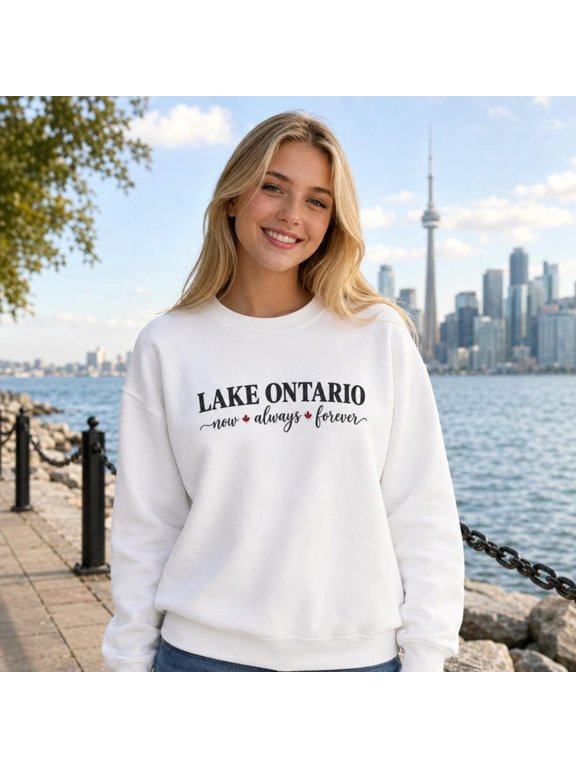 Lake Ontario Sweatshirt, Great Lakes Sunset Sweatshirt, Canadian Souvenir