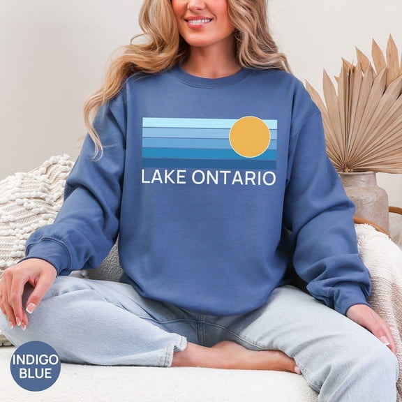 Lake Ontario Sweatshirt, Great Lakes Sunset Sweatshirt