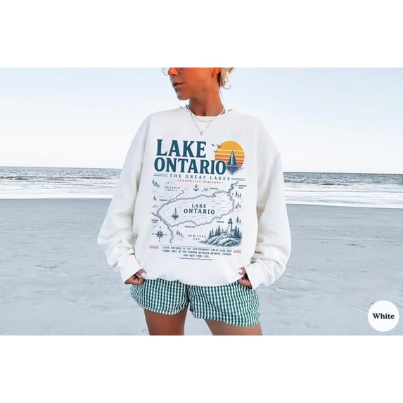 Lake Ontario Sweatshirt, The Great Lake Sweatshirt, Travel Gift