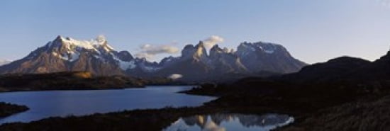 Lake Pehoe in Torres Del Paine National Park Patagonia Chile Canvas Art - Panoramic Images (36 x 12)