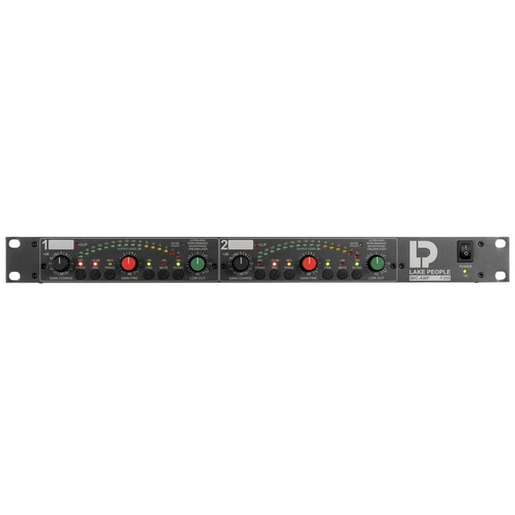 Lake People F355 2Channel Mic Preamp UltraLow Noise Rackmount 1U