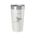 thumbnail image 1 of Lake Pineda Map Tumbler Travel Mug Insulated Laser Engraved Coffee Cup Hot Springs Village Arkansas 20 oz White, 1 of 1