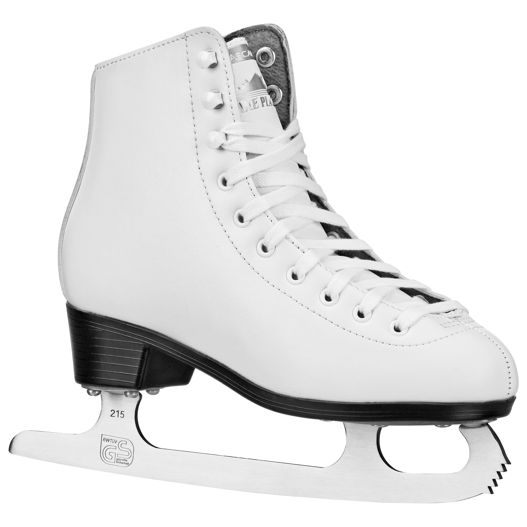 Lake Placid Cascade Girl's Ice Skates, Synthetic Upper, Stainless Steel Blade, Waterproof Sole