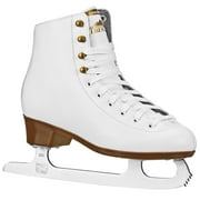 Lake Placid Cascade Womens Figure Ice Skates, Synthetic Upper, Reinforced Ankle Support