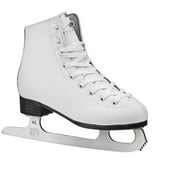 Lake Placid Girls Cascade Figure Ice Skates, White, Youth, 2