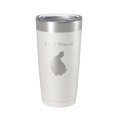 thumbnail image 1 of Lake Placid Map Tumbler Travel Mug Insulated Laser Engraved Coffee Cup Florida 20 oz White, 1 of 1