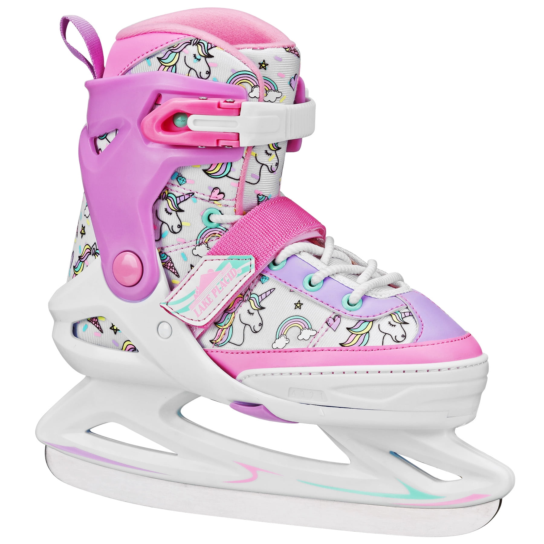 Lake Placid Girls Adjustable Ice Skates - Size Medium (1-4