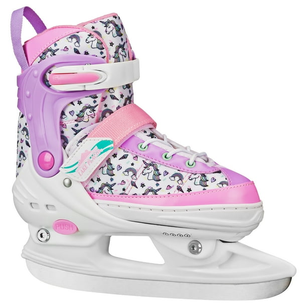 Lake Placid Youth Glacier Adjustable Ice Skates Size Medium (14)