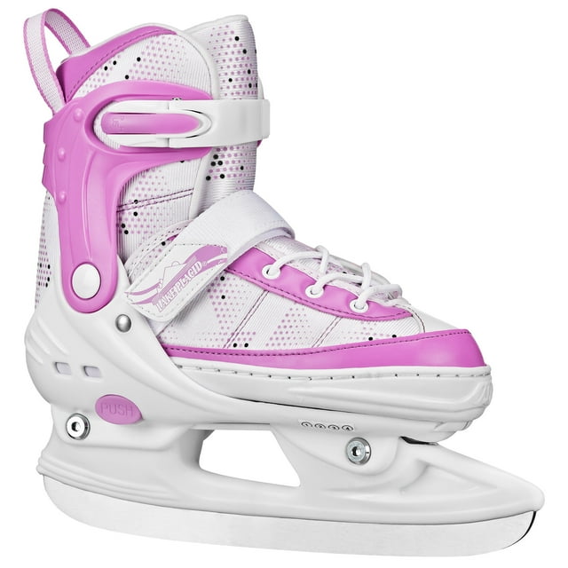 Lake Placid Youth Glacier Adjustable Ice Skates, Size Small (1113