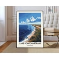 thumbnail image 1 of Lake Pontchartrain Poster, Lake Pontchartrainlake Pontchartrain Print, Lake Pontchartrain Photo, Lake Pontchartrain Poster Print Wall Art, Modern Wall Decor, 16x24 UNFRAMED, 1 of 2