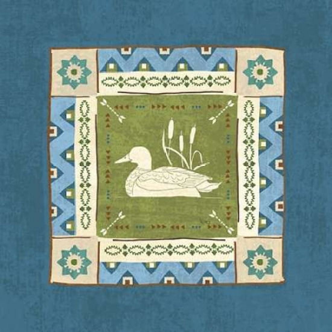 Lake Retreat Tile II Canvas Art - Veronique Charron (24 x 24)