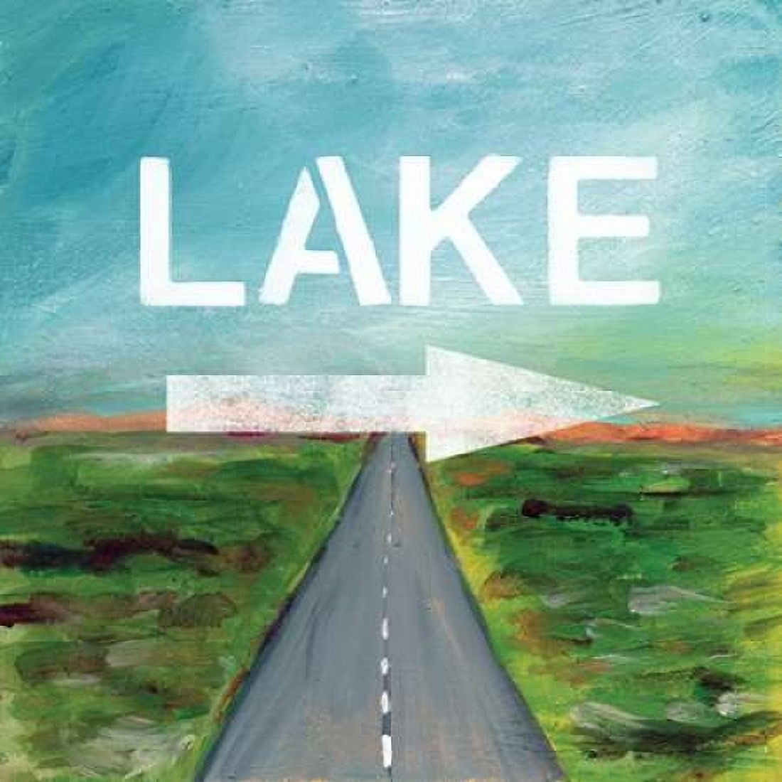 Lake Road Canvas Art - Linda Woods (24 x 24)