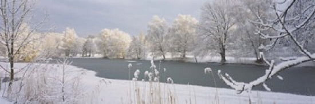 Lake Schubelweiher Kusnacht Switzerland Canvas Art - Panoramic Images (18 x 6)