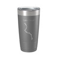 thumbnail image 1 of Lake Seed Map Tumbler Travel Mug Insulated Laser Engraved Coffee Cup Rabun County Georgia 20 oz Dark Gray, 1 of 1