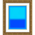 thumbnail image 1 of Lake, Shelley 15x18 Gold Ornate Wood Framed with Double Matting Museum Art Print Titled - Blue and Aqua, 1 of 4