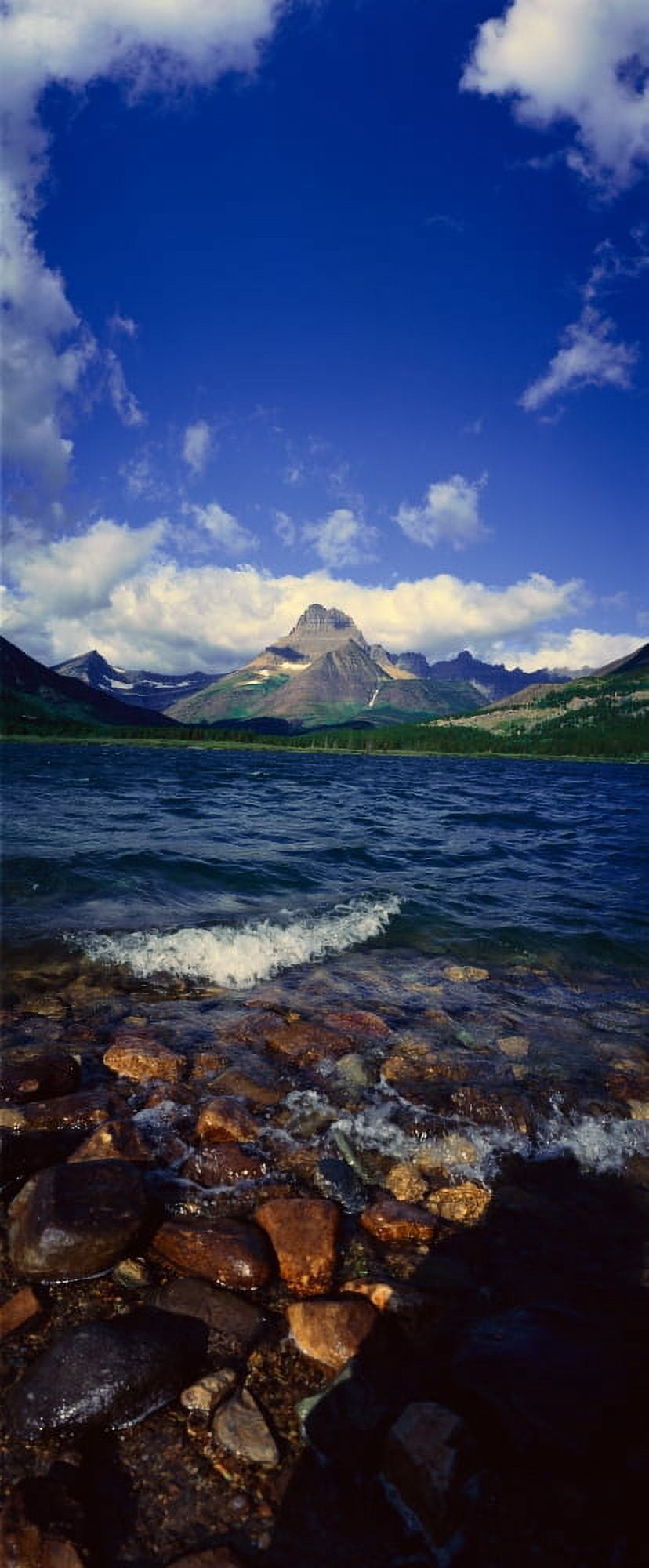 Lake Sherburne Glacier National Park Montana Canvas Art - Panoramic Images (27 x 9)