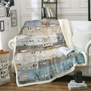 Lake house throw blanket store