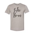 thumbnail image 1 of "Lake Shirt, Lake Bum, Unisex, Sublimation T, Vacation Tee, Soft Bella Canvas, Gift For Her, Vacay, Lake Life, Summer Shirt, Boating Shirt, Heather Stone, SMALL", 1 of 1