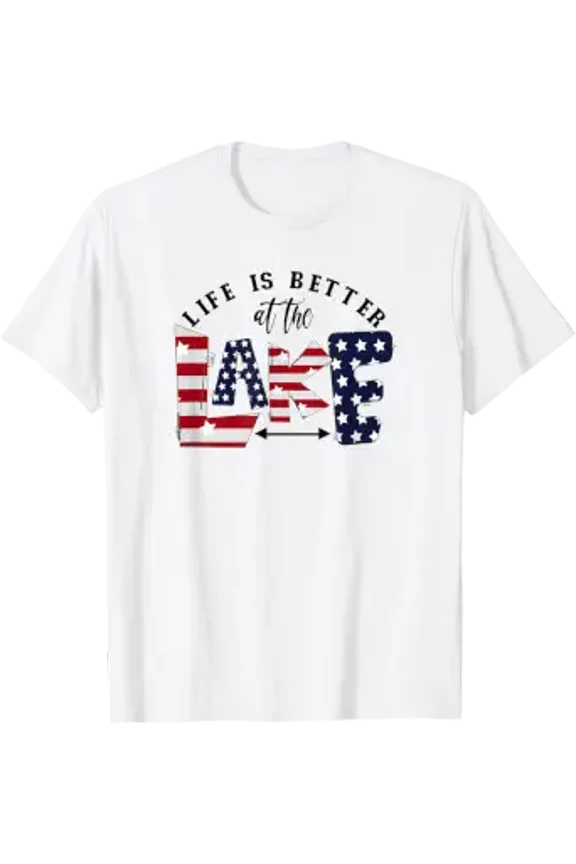 Lake Shirts Lake House Boating Camping Clothes Women Kid Men T-Shirt